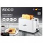 Tostapane scaldafette doppio Sogo a 7 livelli di calore 750 W TOS-SS-5480