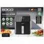 Friggitrice ad aria Sogo 700 W nera 12 funzioni preimpostate 6 L FRE-SS-10890