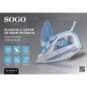 Ferro da stiro a vapore Sogo in ceramica blu 2.800 W PLA-SS-6330-B