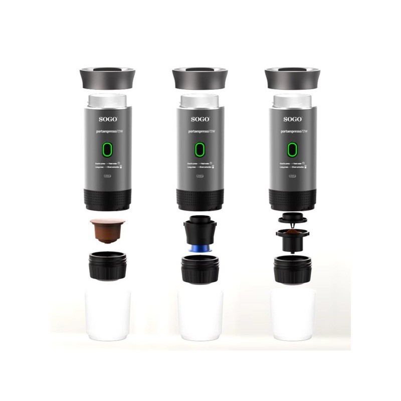 Macchina del caffè portatile ricaricabile Sogo 4in1 CAF-SS-5622