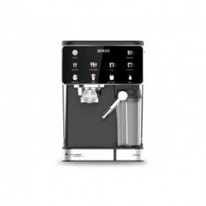 Macchina per caffè con cappucinatore Touch 20Bar Sogo compatibile Nespresso, CialdeESE e caffè macinato. display