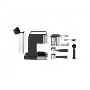Macchina per caffè con cappucinatore Touch 20Bar Sogo compatibile Nespresso, CialdeESE e caffè macinato. display