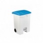 Contenitore mobile a pedale Medial Contitop 70L in PP bianco-blu 115575