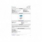 Contenitore mobile a pedale Medial Contitop 70L in PP bianco-blu 115575