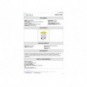 Contenitore mobile a pedale Medial Contitop 70L in PP bianco-giallo 115576