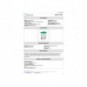 Contenitore mobile a pedale Medial Contitop 70L in PP bianco-verde 115578