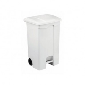 Contenitore mobile a pedale Medial Contitop 90L in PP bianco 115590