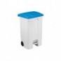 Contenitore mobile a pedale Medial Contitop 90L in PP bianco-blu 115595