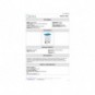 Contenitore mobile a pedale Medial Contitop 90L in PP bianco-blu 115595