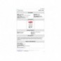Contenitore mobile a pedale Medial Contitop 90L in PP bianco-rosso 115597