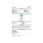 Contenitore mobile a pedale Medial Contitop 90L in PP bianco-verde 115598
