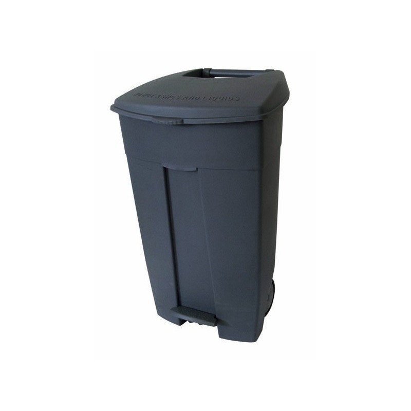 Contenitore mobile a pedale Medial Contiplast 120 L in PP grigio 102530