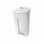 Contenitore mobile a pedale Medial Contiplast 120L in PP bianco 102534