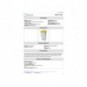 Contenitore mobile a pedale Medial Contiplast 120L in PP bianco-giallo 102536
