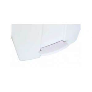 Contenitore mobile a pedale Medial Contiplast 120L in PP bianco-rosso 102537