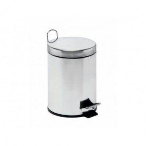 Pattumiera a pedale Medial Bin galva con secchio in acciaio galvanizzato 205x278mm/5L - 106405