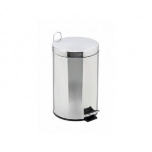 Pattumiera a pedale Medial Bin galva con secchio in acciaio galvanizzato 250x400mm/12L - 106412