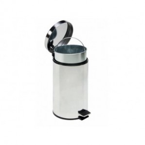 Pattumiera a pedale Medial Bin galva con secchio in acciaio galvanizzato 250x400mm/12L - 106412