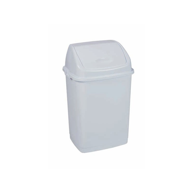 Pattumiera con coperchio basculante bianco Medial Rif basic 290x235x460mm/18L - 909018