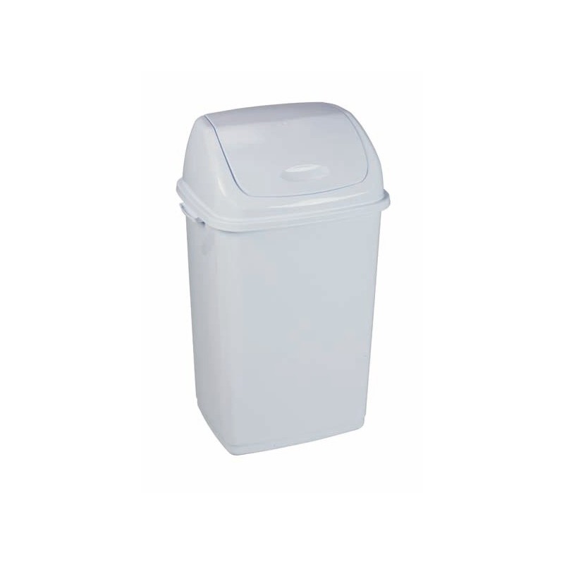 Pattumiera con coperchio basculante bianco Medial Rif basic 420x330x680mm/50L - 909050