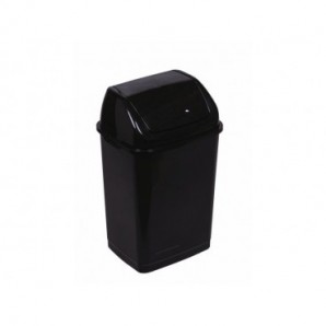 Pattumiera nera con coperchio basculante nero Medial Rif basic 360x290x560mm/35L 909536
