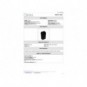 Pattumiera nera con coperchio basculante nero Medial Rif basic 360x290x560mm/35L 909536