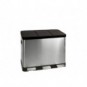 Pattumiera a pedale per la raccolta differenziata Medial Multiflux 2x30L 495x459x636mm - 112500