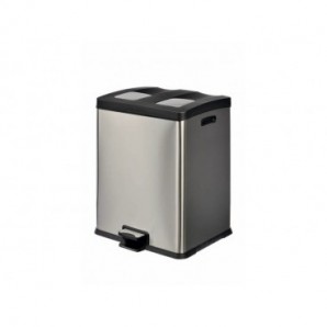 Pattumiera a pedale per la raccolta differenziata Medial Multiflux 3x15L 585x370x430mm - 106505