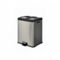 Pattumiera a pedale per la raccolta differenziata Medial Multiflux 3x15L 585x370x430mm - 106505