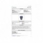 Bidone con sportello a becco in PP Medial Duck 35L grigio-blu 720115
