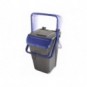 Bidone con sportello a becco in PP Medial Duck 35L grigio-blu 720115