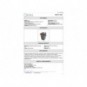 Bidone con sportello a becco in PP Medial Duck 35L grigio-marrone 720119