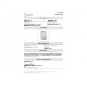 Distributore di carta asciugamani piegata a C, Z o V Medial Superb 2.0 400fogli inox 286x140x376mm - 105865