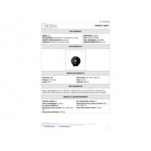Distributore di carta igienica in rotolo Medial Noir mini jumbo 200M 282x120x294mm - 104201