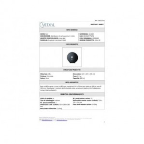 Distributore di carta igienica in rotolo Medial Noir maxi jumbo 400M 347x137x355mm - 104205