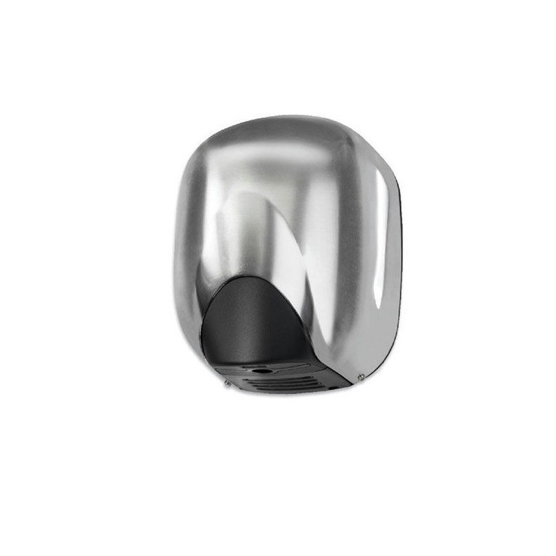 Asciugamani elettrici senza resistenza a cono d'aria Medial Zefiro 221x157x285mm alluminio satinato - 704362