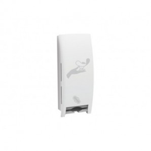 Dispenser porta assorbenti per l'igiene femminile Medial Milady bianco 170x135x415mm - 789101