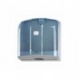Distributore di carta asciugamani piegata a C o Z Medial Wave ² blu trasparente 270x110x280mm - 908120