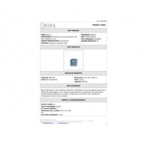 Distributore di carta asciugamani piegata a C o Z Medial Wave ² blu trasparente 270x110x280mm - 908120