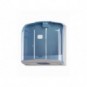 Distributore di carta asciugamani piegata a C, Z, M e V Medial Wave ² blu trasparente 270x130x280mm - 908121
