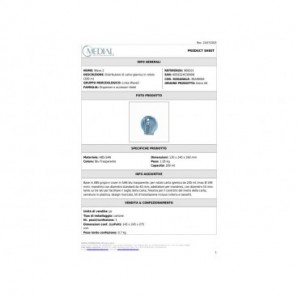 Distributore di carta igienica in rotolo Medial Wave ² 200m blu trasparente 240x130x260mm - 908101