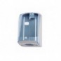 Distributore di carta igienica interfogliata Wave ² 300f blu trasparente 135x120x225mm - 908125