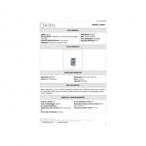 Distributore di carta igienica interfogliata Wave ² 300f blu trasparente 135x120x225mm - 908125