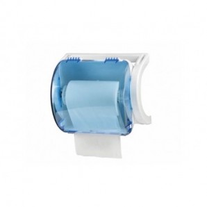 Distributore di carta in bobina Medial Rollout blu trasparente 410x345x350mm 705636