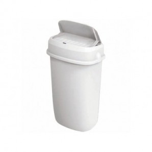 Gettacarte con coperchio ad imbocco automatico Medial Amélie 12 L 336x194x536mm bianco - 111213