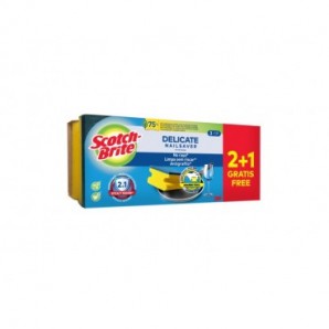 Spugna salva unghie Scotch-Brite® Antigraffio Delicate Nailsaver - conf. 2+1 OMAGGIO 46x90x201 mm - 7100350160