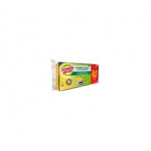 Spugna in fibra verde vegetale Scotch-Brite® Power Classic conf. 2+1 OMAGGIO 20x105x230 mm - 7100242530