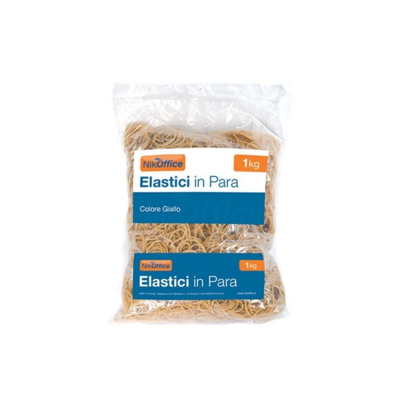 Elastici in para Nikoffice in busta da 1 kg Ø 70 mm 06NIK006