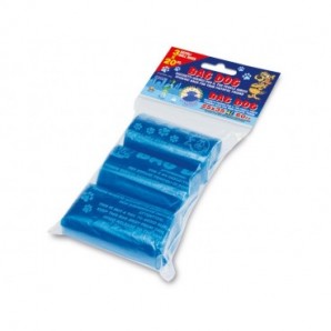 Ricariche rotoli sacchi igienici profumati Peter Pan Plast Bag Dog conf. 3x20 pz 25x35 cm - DOG25RI