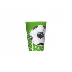 Bicchieri Big Party a tema Football 250 ml - conf. 6 pz - 76865